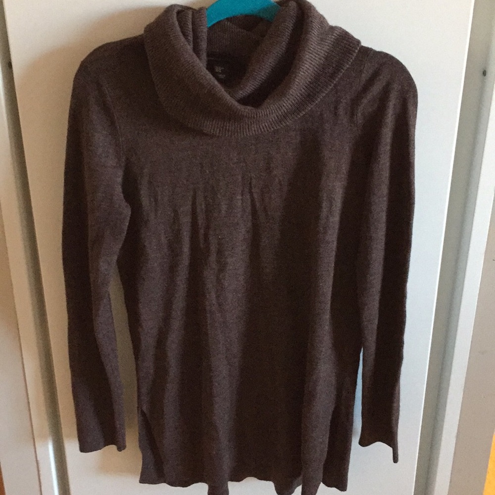 Brown sweater dress